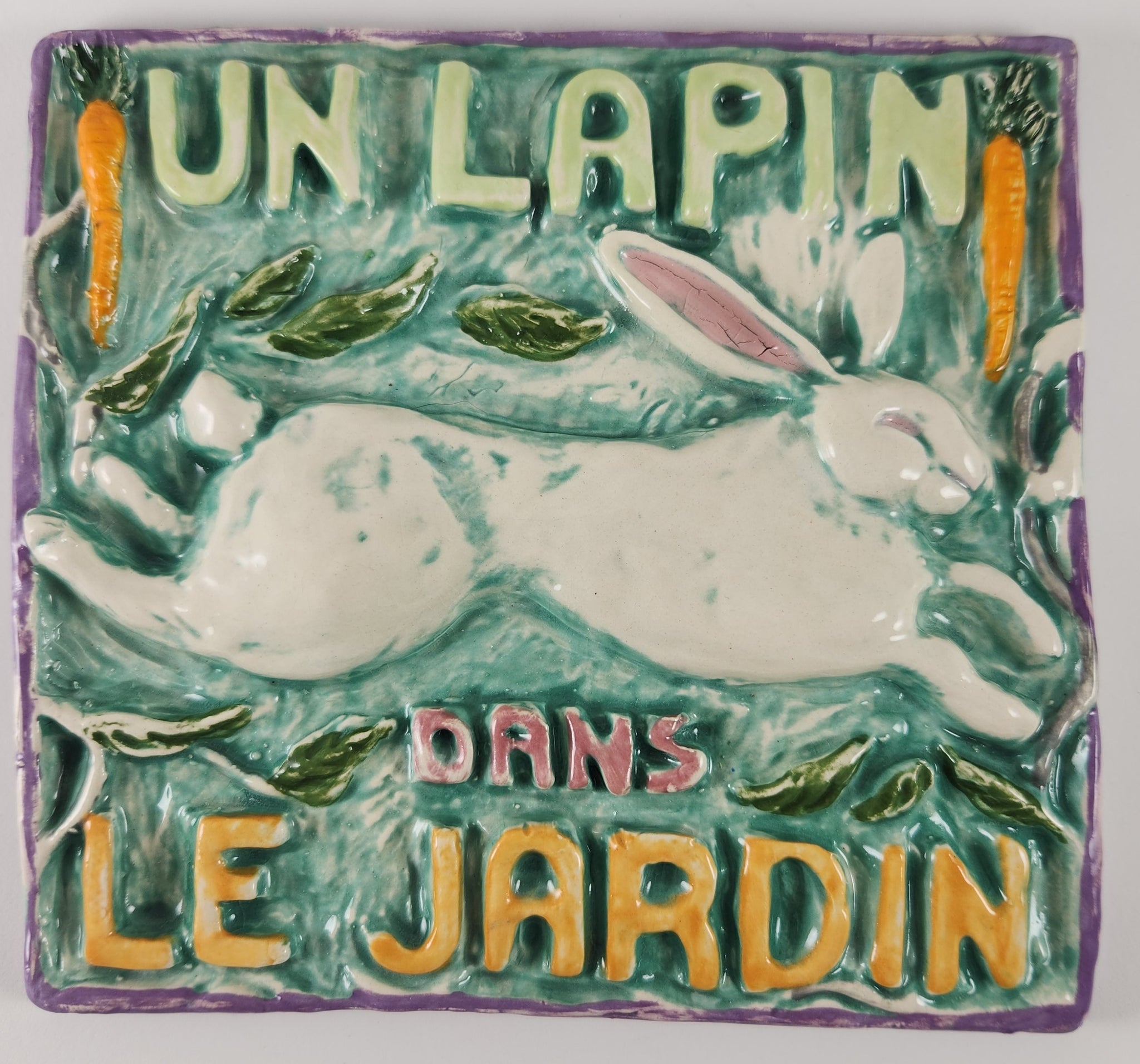 Un Lapin Dans Le Jardin 6x6 Ceramic Tile