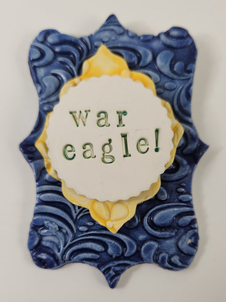 War Eagle Word Plaque